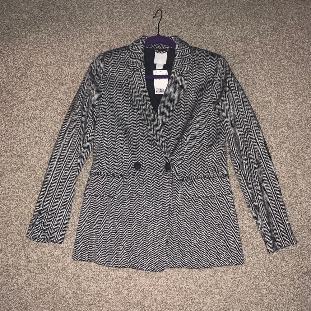 H&M herringbone blazer